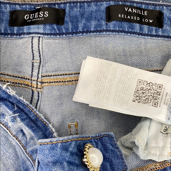 guess jeans vanille relaxed low